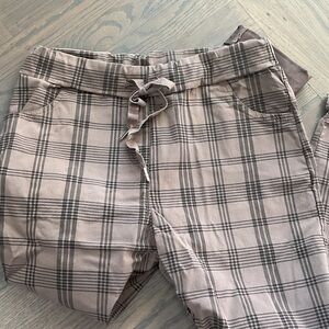 Venti6 Plaid Drawstring Pants